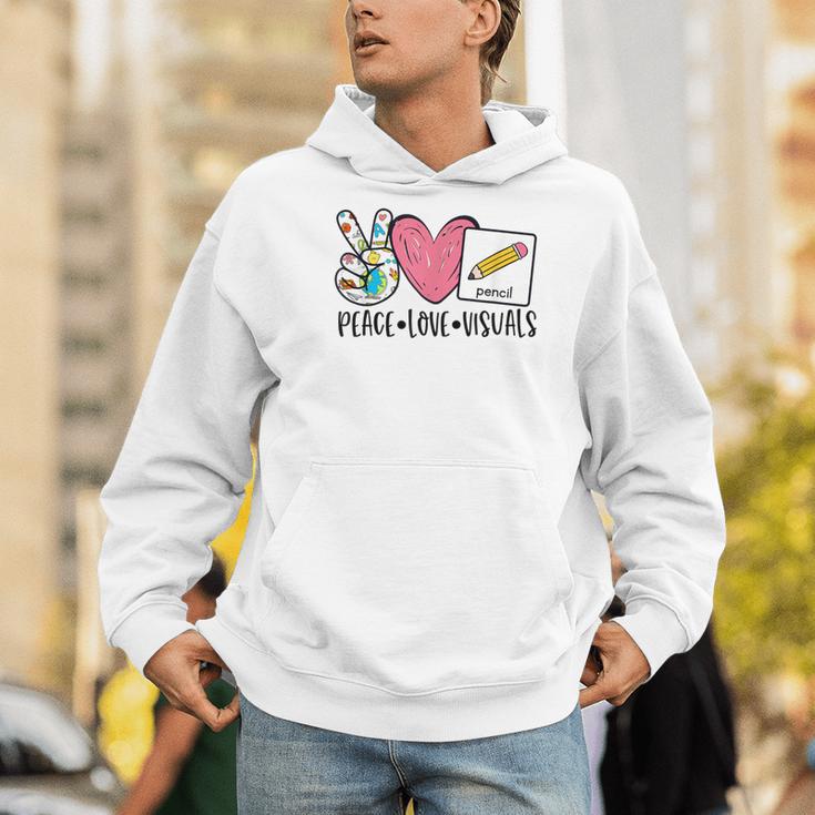 Peace Love Visuals Special Education Teacher Dream Team Men Hoodie, funny gift