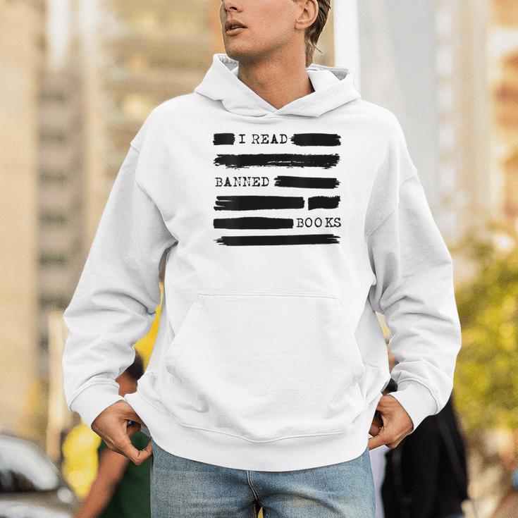 I Read Banned Books Banned Books Week Librarian Teacher Men Hoodie, funny gift