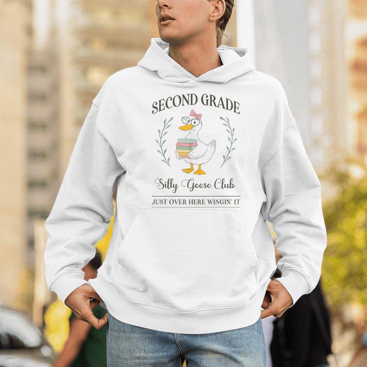 Second Grade Silly Goose Club For Teacher Or Student Men Hoodie, funny gift