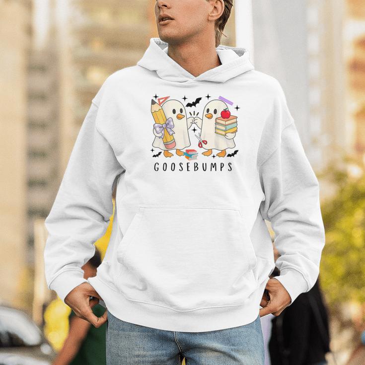 Silly Goose Spooky Teacher Halloween Cute Goosebumps Men Hoodie, funny gift Silly Goose Spooky Teacher Halloween Cute Goosebumps Men Hoodie, funny gift