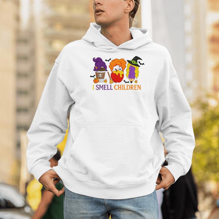 I Smell Children Witch Teacher Halloween Trick Or Teach Men Hoodie, funny gift