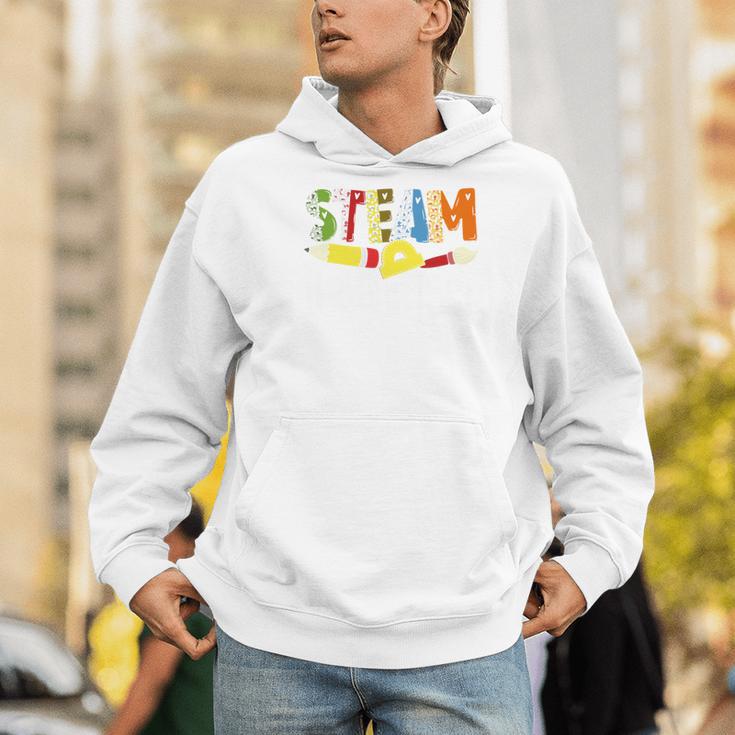 Steam Teacher Science Tech Engineering Arts Maker Men Hoodie, Science Teacher Hoodies, funny gift