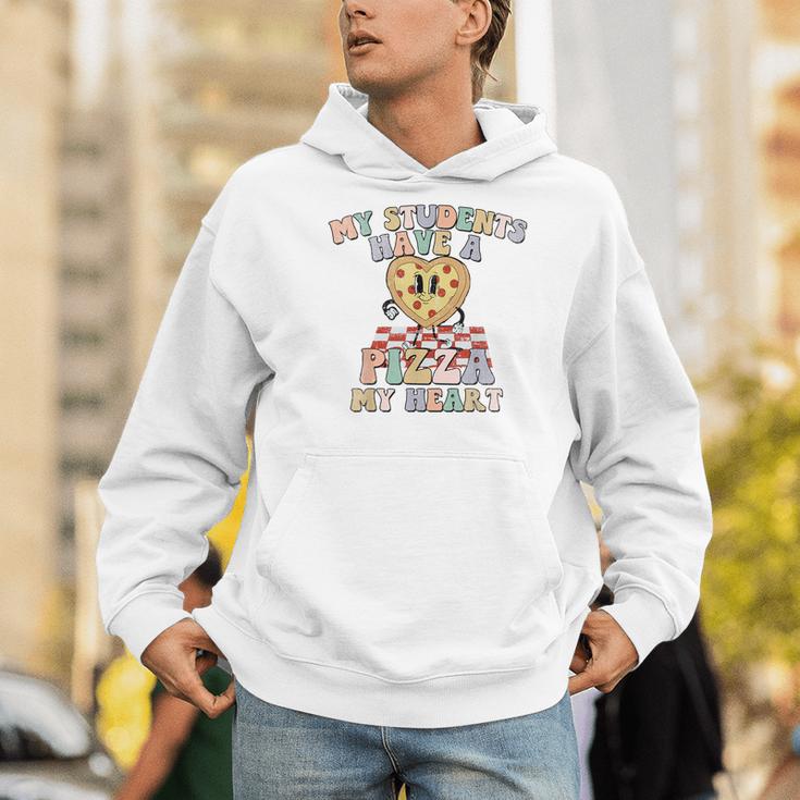 My Students Have A Pizza-My-Heart Valentines Day Teacher Men Hoodie, funny gift