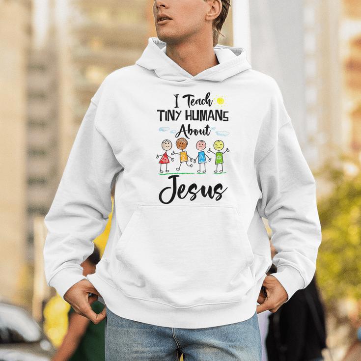 I Teach Tiny Humans About Jesus Sunday School Teacher Men Hoodie, funny gift I Teach Tiny Humans About Jesus Sunday School Teacher Men Hoodie, funny gift