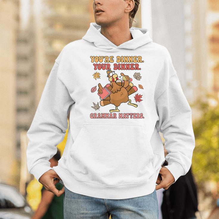Thanksgiving Grammar Thankful English Teacher Fall Turkey Men Hoodie, English Teacher Hoodies, funny gift Thanksgiving Grammar Thankful English Teacher Fall Turkey Men Hoodie, English Teacher Hoodies, funny gift