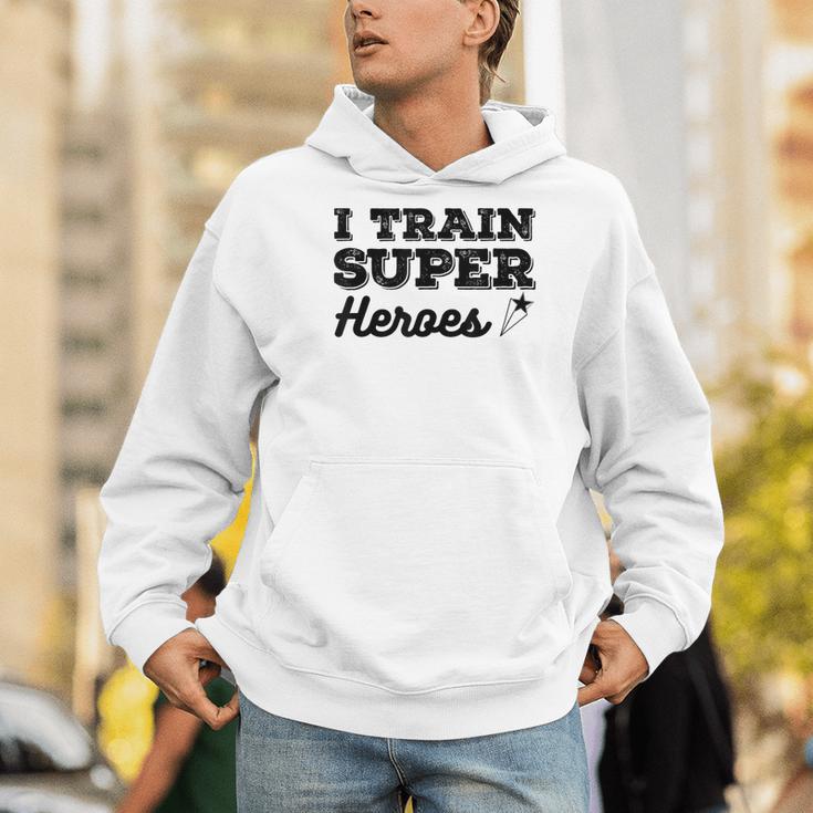 I Train Superheroes For Teacher Coach Men Women Men Hoodie, funny gift I Train Superheroes For Teacher Coach Men Women Men Hoodie, funny gift