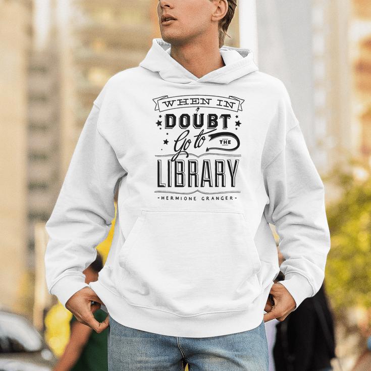 When In Doubt Go To The Library Teacher Vintage Book Lovers Men Hoodie, funny gift When In Doubt Go To The Library Teacher Vintage Book Lovers Men Hoodie, funny gift