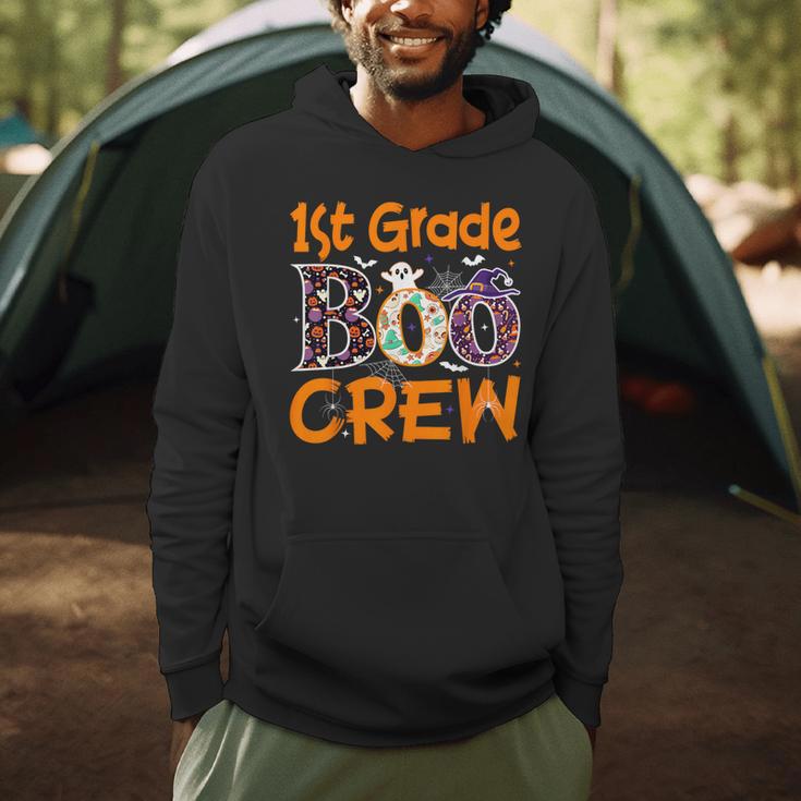 1st Grade Boo Crew First Grade Halloween Teacher Men Hoodie, novelty gifts, funny gifts