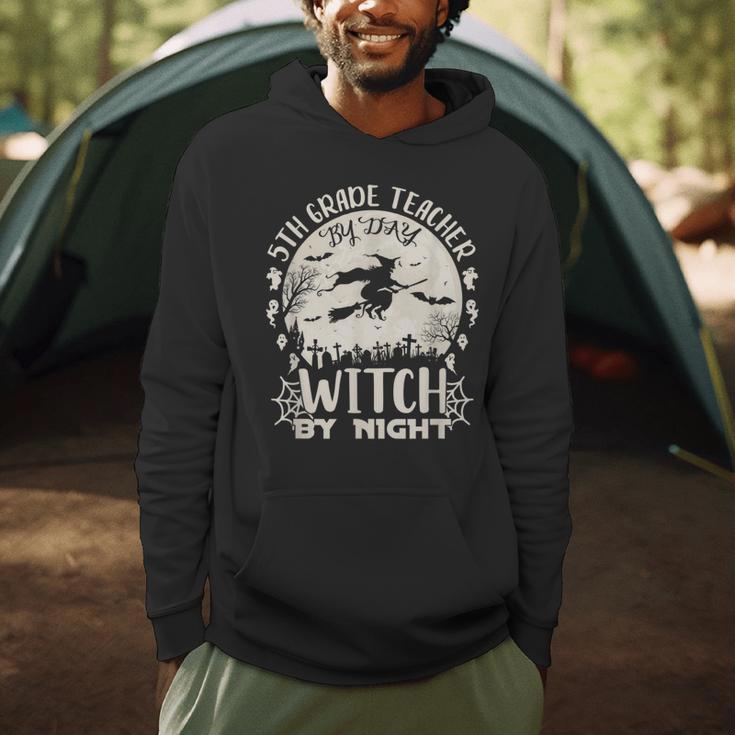 5th Grade Teacher By Day Witch By Night Halloween Men Hoodie, novelty gifts, funny gifts