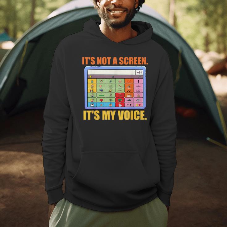 AAC Awareness AAC Teacher It's Not A Screen It's My Voice Men Women Men Hoodie, novelty gifts, funny gifts