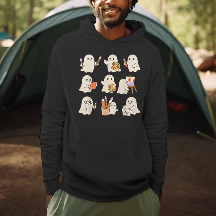 Art Teacher Ghost Halloween Artists Painter Teacher Spooky Men Hoodie, novelty gifts, funny gifts Art Teacher Ghost Halloween Artists Painter Teacher Spooky Men Hoodie, novelty gifts, funny gifts