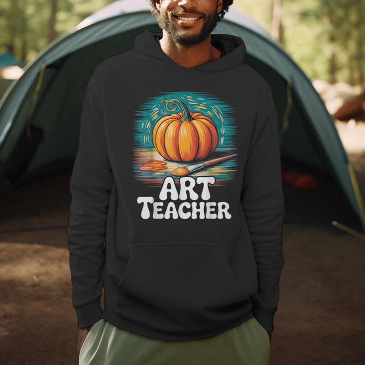 Art Teacher Pumpkin Painting Halloween Costume Men Hoodie, novelty gifts, funny gifts