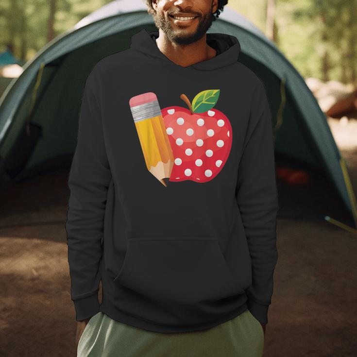 Back To School Pencil And Apple Teacher Student Men Hoodie, novelty gifts, funny gifts Back To School Pencil And Apple Teacher Student Men Hoodie, novelty gifts, funny gifts