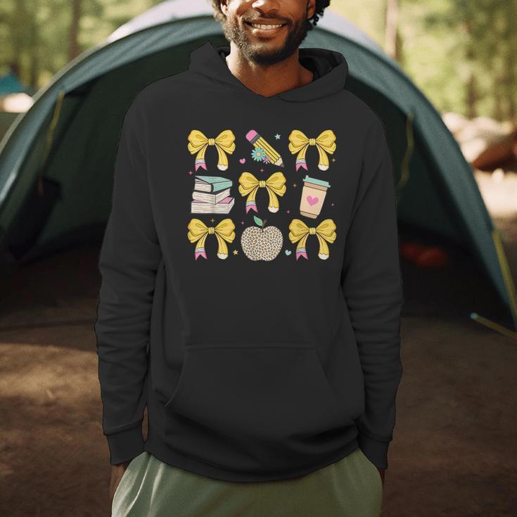 Back To School Yellow Bows Book Coffee Leopard Apple Teacher Men Hoodie, novelty gifts, funny gifts Back To School Yellow Bows Book Coffee Leopard Apple Teacher Men Hoodie, novelty gifts, funny gifts