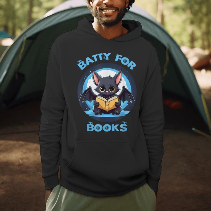 Batty About Books Lover Teacher Librarian Bookish Halloween For Men Women Kids Men Hoodie, novelty gifts, funny gifts Batty About Books Lover Teacher Librarian Bookish Halloween For Men Women Kids Men Hoodie, novelty gifts, funny gifts