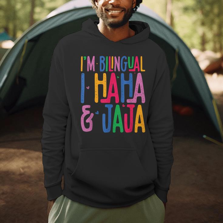 I Am Bilingual I Haha And Jaja Latina Latino Spanish Teacher Men Hoodie, novelty gifts, funny gifts