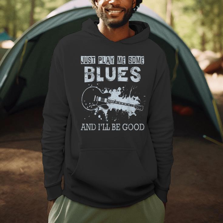 Blues Music Band Lover Vintage Guitar Teacher Blues Men Hoodie, novelty gifts, funny gifts