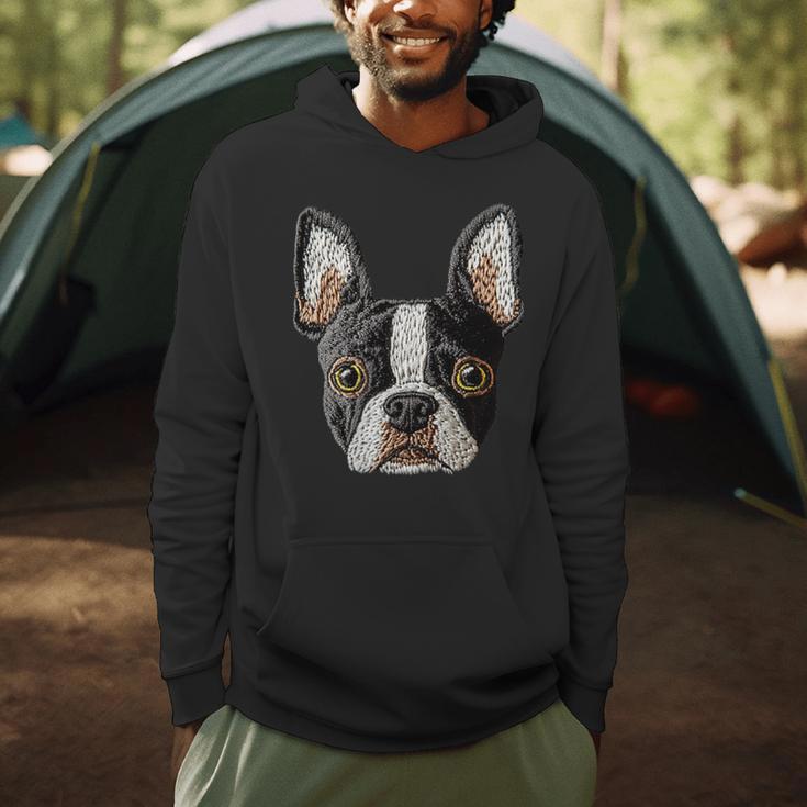 Boston Terrier Cute Puppy Face Dog Lover Pet Owner Men Hoodie, novelty gifts, funny gifts