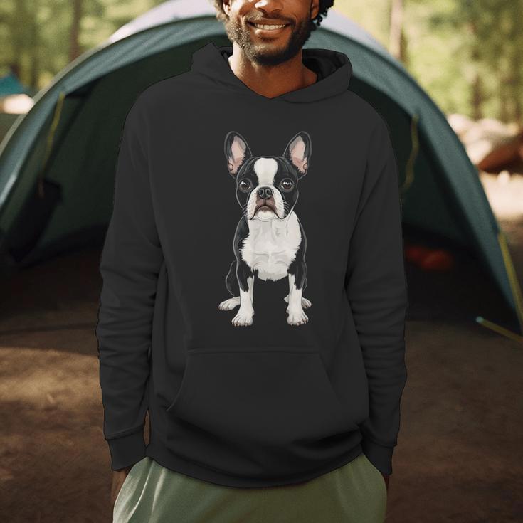 Boston Terrier Dog Motif Pet Art Boston Terrier For Men Women Kids Men Hoodie, novelty gifts, funny gifts
