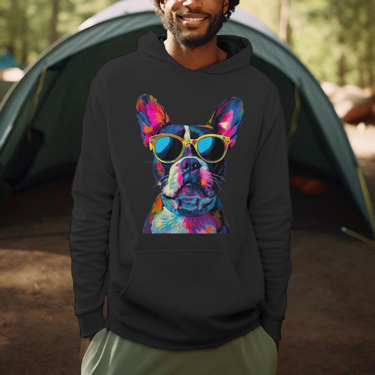 Boston Terrier Lovers Pop Art Boston Terrier Men Hoodie, novelty gifts, funny gifts