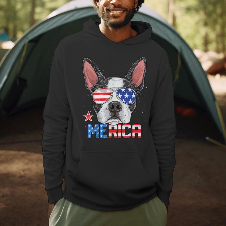 Boston Terrier Merica 4th Of July T Shirt Men Boys Dog Puppy Men Hoodie, novelty gifts, funny gifts