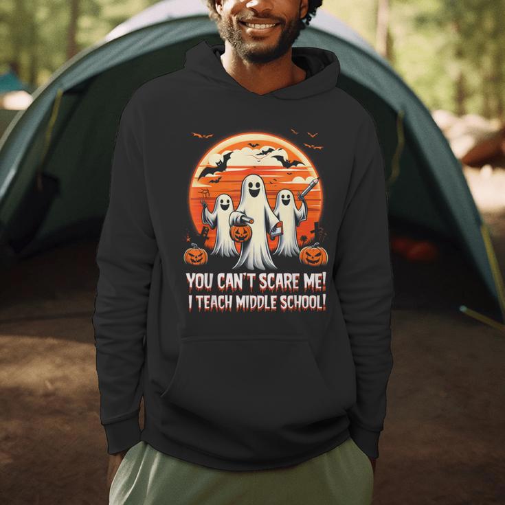 You Can't Scare Me I Teach Middle School Teacher Halloween Men Hoodie, novelty gifts, funny gifts
