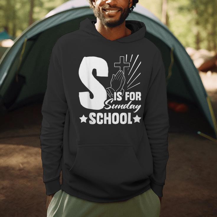 Christian Teacher S Is For Sunday School Essentials Men Hoodie, novelty gifts, funny gifts Christian Teacher S Is For Sunday School Essentials Men Hoodie, novelty gifts, funny gifts