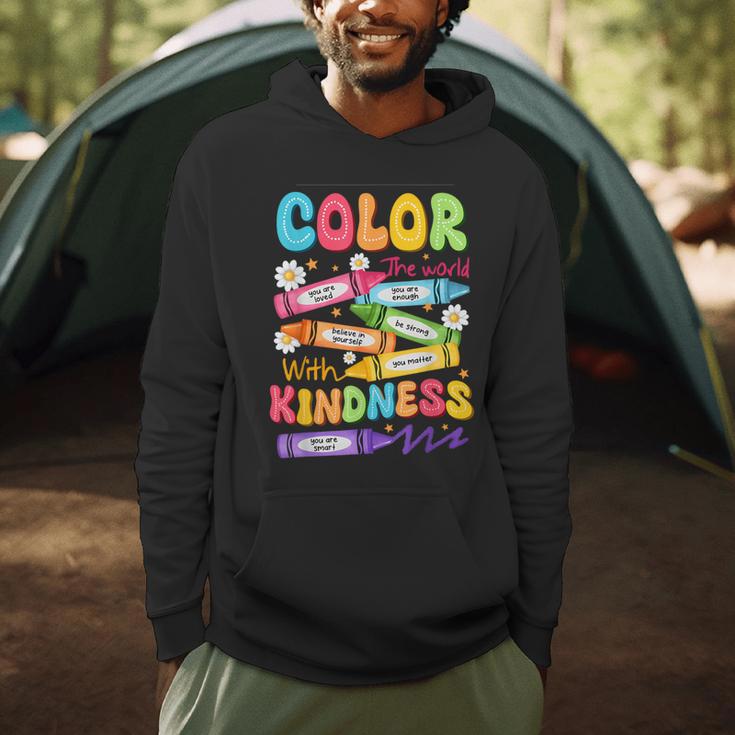 Color The World With Kindness Teachers Back To School Men Hoodie, novelty gifts, funny gifts