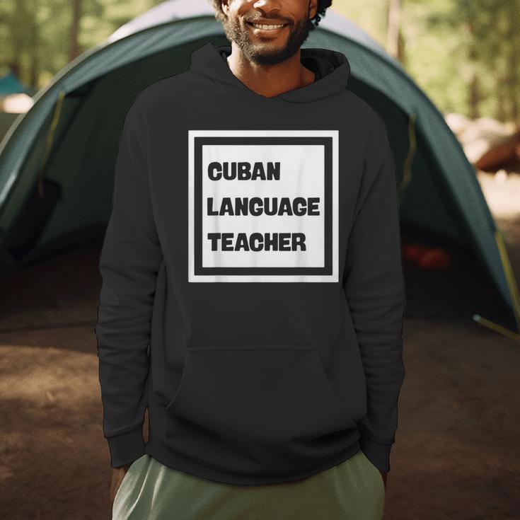 Cuban Language Teacher Men Hoodie, novelty gifts, funny gifts