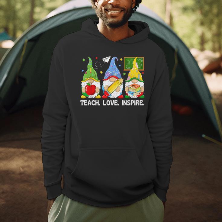 Cute Gnomes Teach Love And Inspire Back To School Teacher Men Hoodie, novelty gifts, funny gifts Cute Gnomes Teach Love And Inspire Back To School Teacher Men Hoodie, novelty gifts, funny gifts