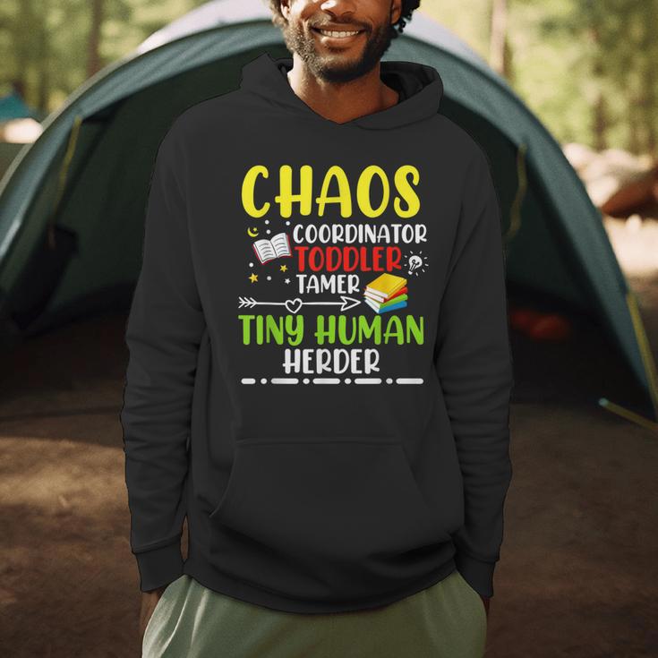 Daycare Teacher School Chaos Coordinator Toddler Tamer For Men Women Kids Men Hoodie, novelty gifts, funny gifts