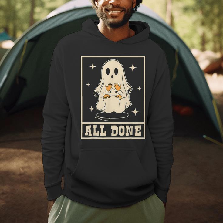All Done Sign Language Ghost Speech Pathology Teacher Men Hoodie, novelty gifts, funny gifts All Done Sign Language Ghost Speech Pathology Teacher Men Hoodie, novelty gifts, funny gifts