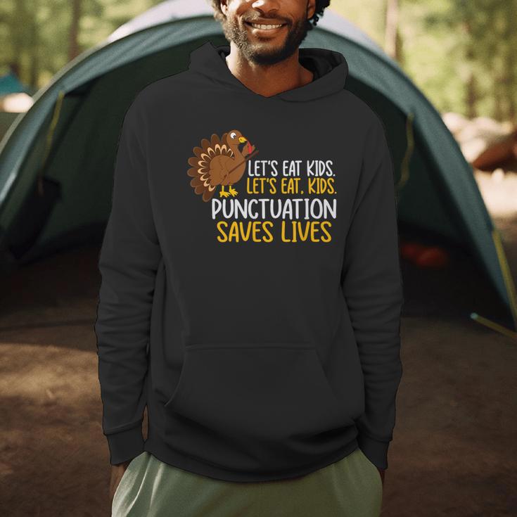 Lets Eat Kids Punctuation Turkey Thanksgiving Teacher Men Hoodie, novelty gifts, funny gifts Lets Eat Kids Punctuation Turkey Thanksgiving Teacher Men Hoodie, novelty gifts, funny gifts