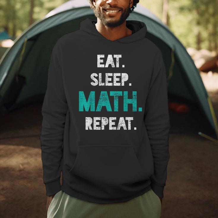 Eat Sleep Math Repeat Math Teacher Men Women Girls Kids Men Hoodie, novelty gifts, funny gifts