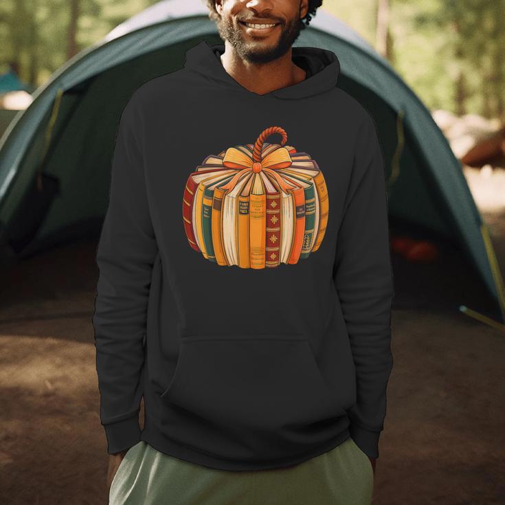 Fall Book Halloween Costume Autumn Pumpkin Teacher Kids Men Hoodie, novelty gifts, funny gifts