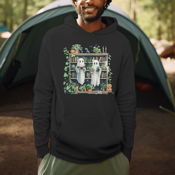 Ghost Plant Library Halloween Reading Books Teacher Vintage Men Hoodie, novelty gifts, funny gifts Ghost Plant Library Halloween Reading Books Teacher Vintage Men Hoodie, novelty gifts, funny gifts