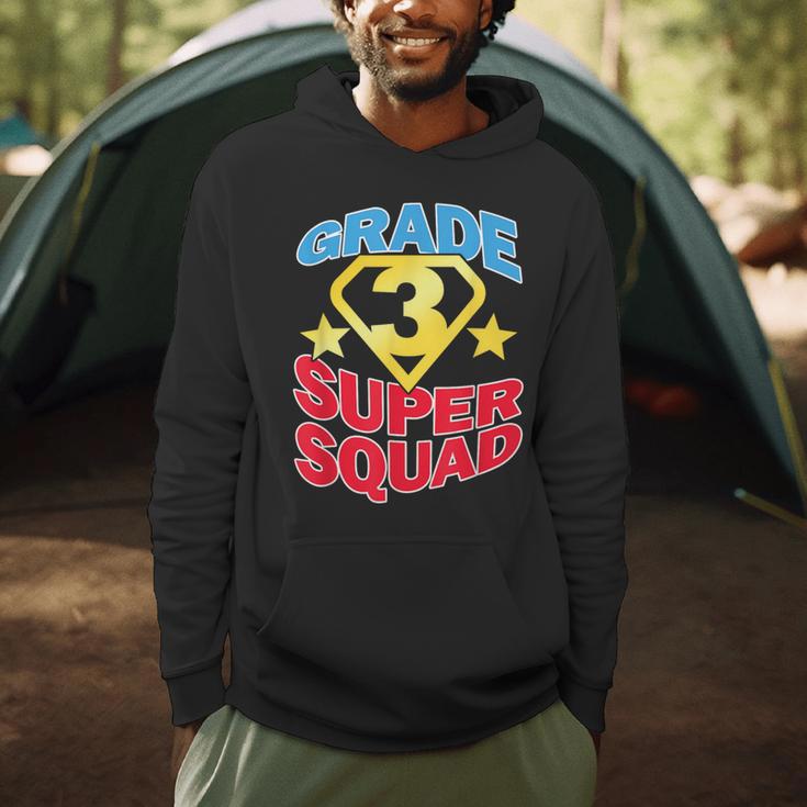 Grade 3 Super Squad Superhero Teacher Team Men Women Girls Kids Men Hoodie, novelty gifts, funny gifts