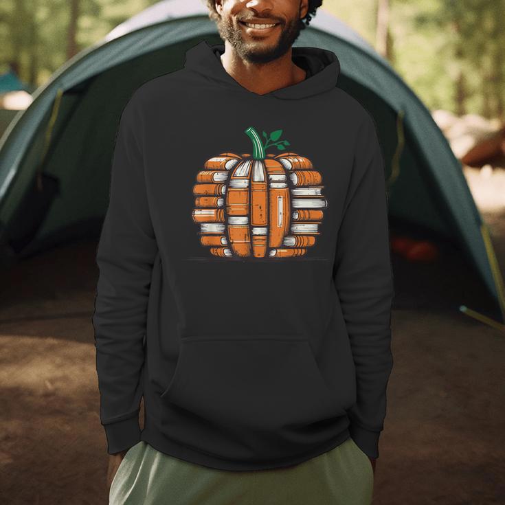 Halloween Books Pumpkin Reading Teacher Fall Men Women Men Hoodie, novelty gifts, funny gifts