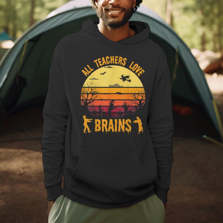 Halloween Costume Teacher Love Brains Zombie Men Hoodie, novelty gifts, funny gifts Halloween Costume Teacher Love Brains Zombie Men Hoodie, novelty gifts, funny gifts