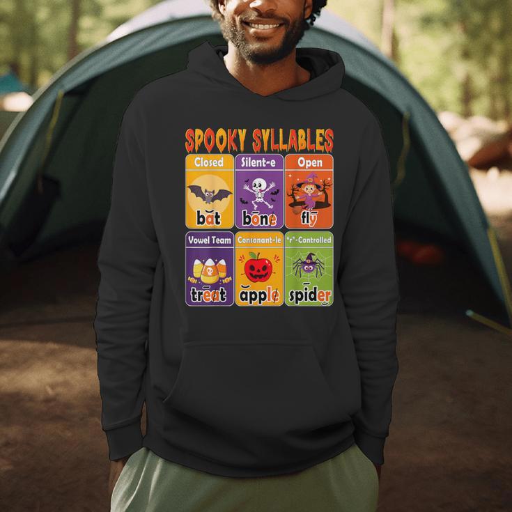 Halloween Spooky Syllable Types Teacher Educational Men Hoodie, novelty gifts, funny gifts Halloween Spooky Syllable Types Teacher Educational Men Hoodie, novelty gifts, funny gifts
