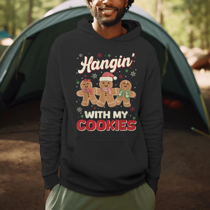 Hangin With My Cookies Gingerbread Man Xmas Teacher Men Hoodie, novelty gifts, funny gifts