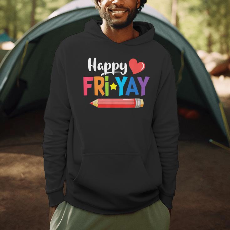 Happy Fri-Yay Friday Lovers Fun Teacher Life Weekend Men Hoodie, novelty gifts, funny gifts