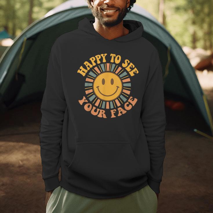 Happy To See Your Face Retro Happy Teacher Back To School Men Hoodie, novelty gifts, funny gifts Happy To See Your Face Retro Happy Teacher Back To School Men Hoodie, novelty gifts, funny gifts