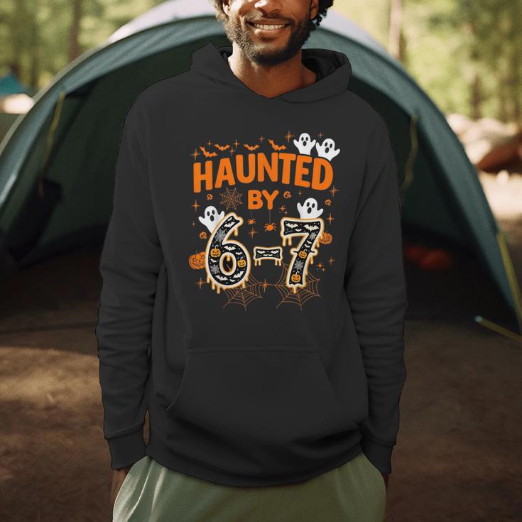 Haunted By 6-7 Halloween Math Teacher Joke Men Hoodie, novelty gifts, funny gifts
