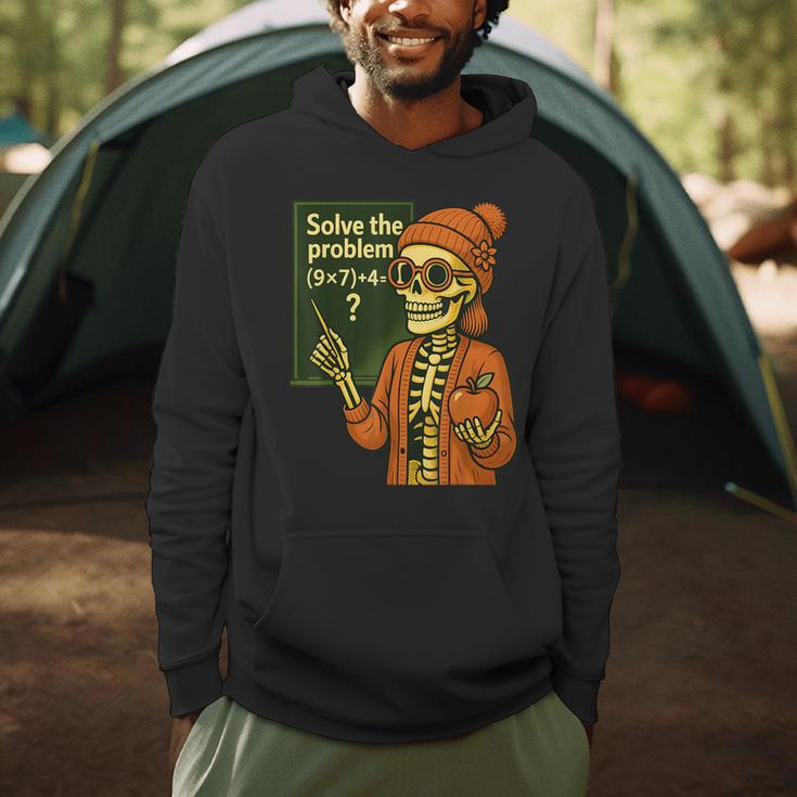HUGvyn Halloween Skeleton Six Seven 67 Meme PEMDAS Teacher Men Hoodie, novelty gifts, funny gifts