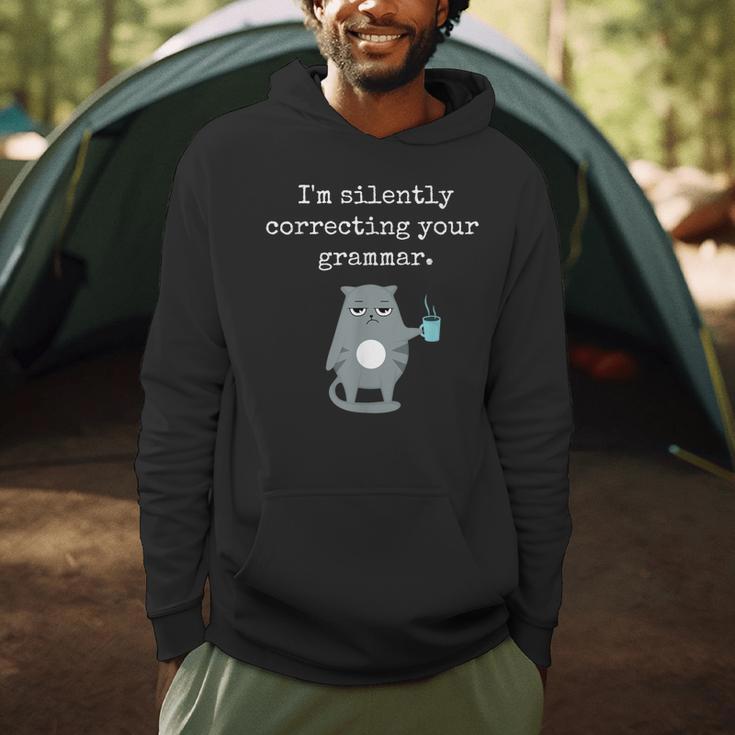 I'm Silently Correcting Your Grammar Sarcastic Teacher For Men Women Kids Men Hoodie, novelty gifts, funny gifts I'm Silently Correcting Your Grammar Sarcastic Teacher For Men Women Kids Men Hoodie, novelty gifts, funny gifts
