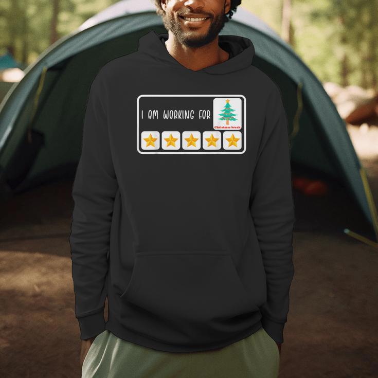 I'm Working For Christmas Break 5 Star Winter Teacher Stars Men Hoodie, novelty gifts, funny gifts I'm Working For Christmas Break 5 Star Winter Teacher Stars Men Hoodie, novelty gifts, funny gifts