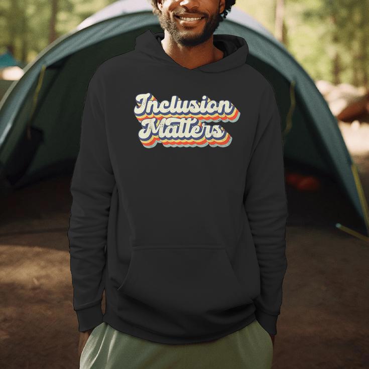 Inclusion Matters Special Education Sped Teacher Vintage Men Hoodie, novelty gifts, funny gifts Inclusion Matters Special Education Sped Teacher Vintage Men Hoodie, novelty gifts, funny gifts
