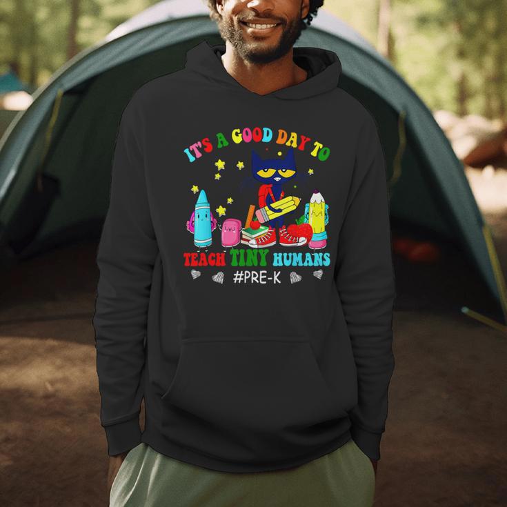 It's A Good-Day To Teach Tiny Humans Pre-K Cat Teacher Lover Men Hoodie, novelty gifts, funny gifts It's A Good-Day To Teach Tiny Humans Pre-K Cat Teacher Lover Men Hoodie, novelty gifts, funny gifts