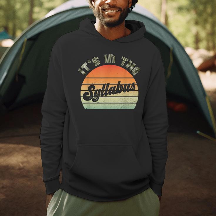 It's In The Syllabus Shirt Professor Saying College Teacher For Men Women Men Hoodie, novelty gifts, funny gifts